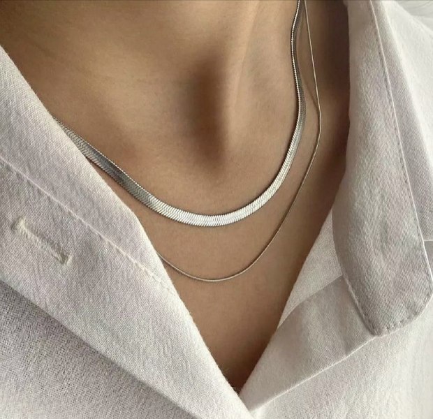 زنجیر استیل ماری رنگ ثابت (گردنی/دستبند/پابند)