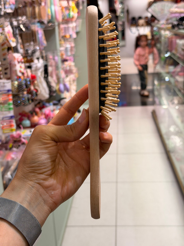 برس مو تمام چوب بامبو کره ای مارک LIZZE کد br12